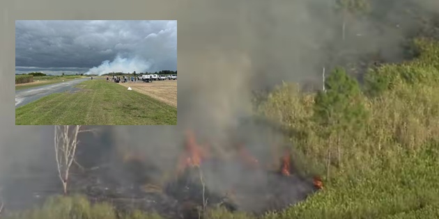 Yere Çakılan Uçak Ormanda Yangına Sebep Oldu, 2 Kişi Öldü
